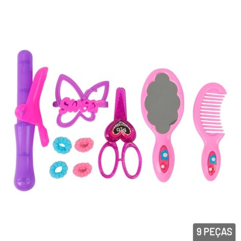 Acessórios Para Boneca 09 Peças Salão Sortidos