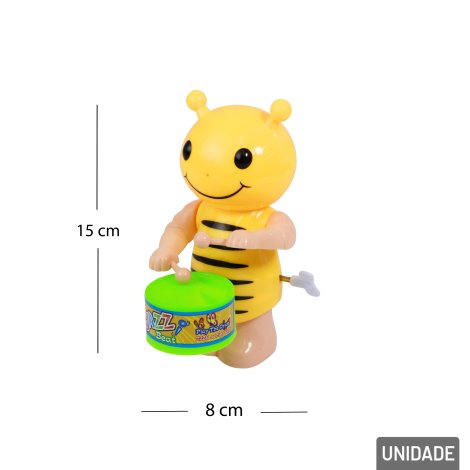 Abelha de Plástico à Corda com Tambor