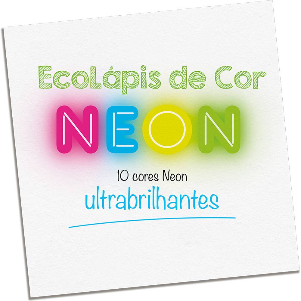 13 - Lápis de Cor Neon 10 Cores, Faber-Castell - CX 1 UN