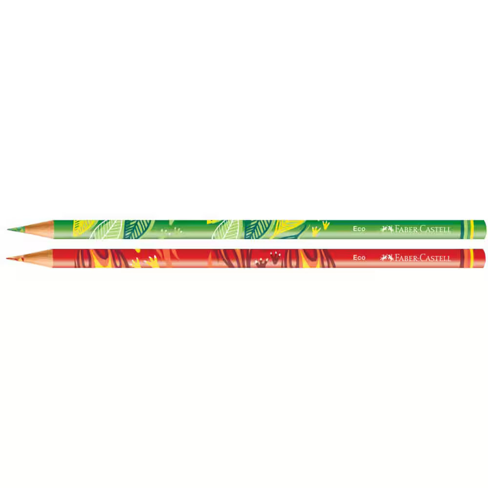 20 - Lápis de Cor Dinossauros, 12 Cores, + 2 Cores misturinhas, Faber-Castell - CX 14 UN