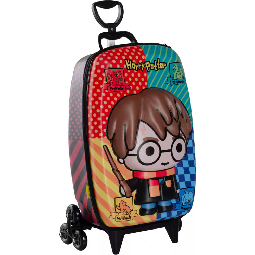 35 - Mochila Escolar Infantil de Rodinhas em EVA, Harry Potter, Maxtoy - PT 1 UN