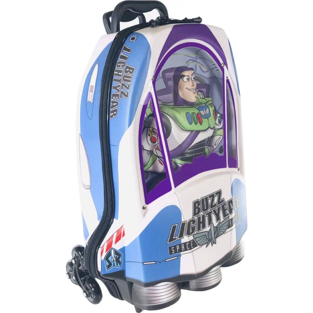 44 - Mochila Escolar Infantil de Rodinhas Lightyear Disney em EVA Maxtoy PT 1 UN