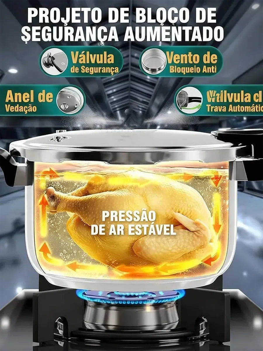 57 - Ajuste De 3 Velocida Panela De Pressão /inox/indução 6 Litro