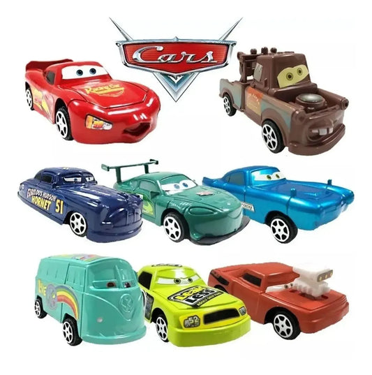 70 - Kit 8 Carrinhos Fricção Filme Carros 3 Redfin Relâmpago Mcqueen Cor Colorido