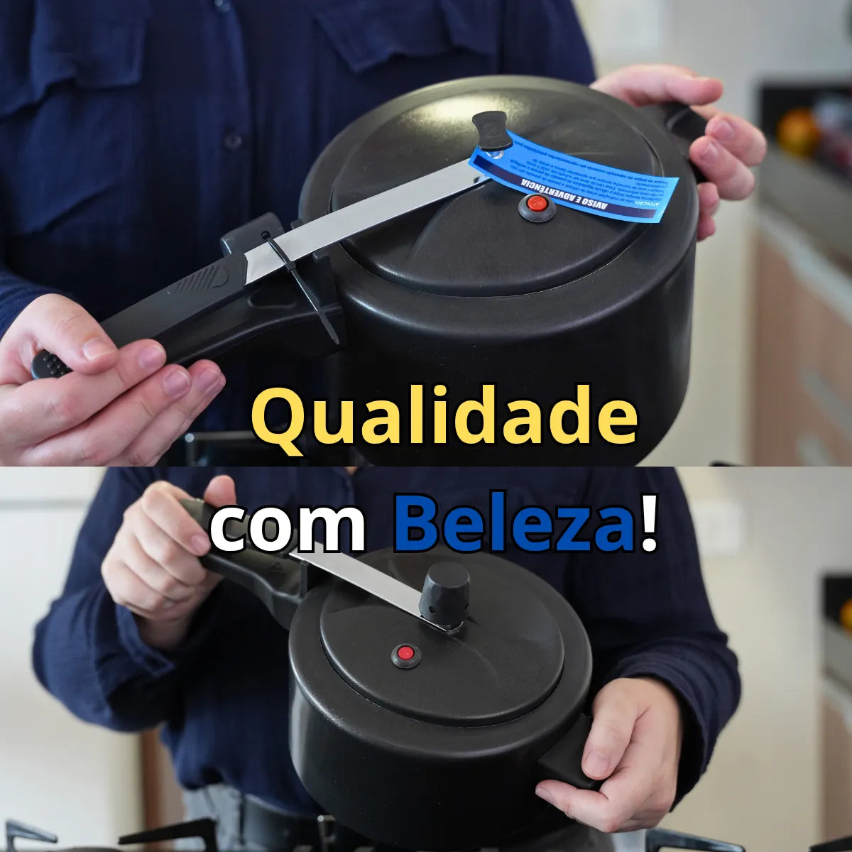 54 - Panela De Pressão 2,5l Antiaderente 5 Camadas Segura Inmetro