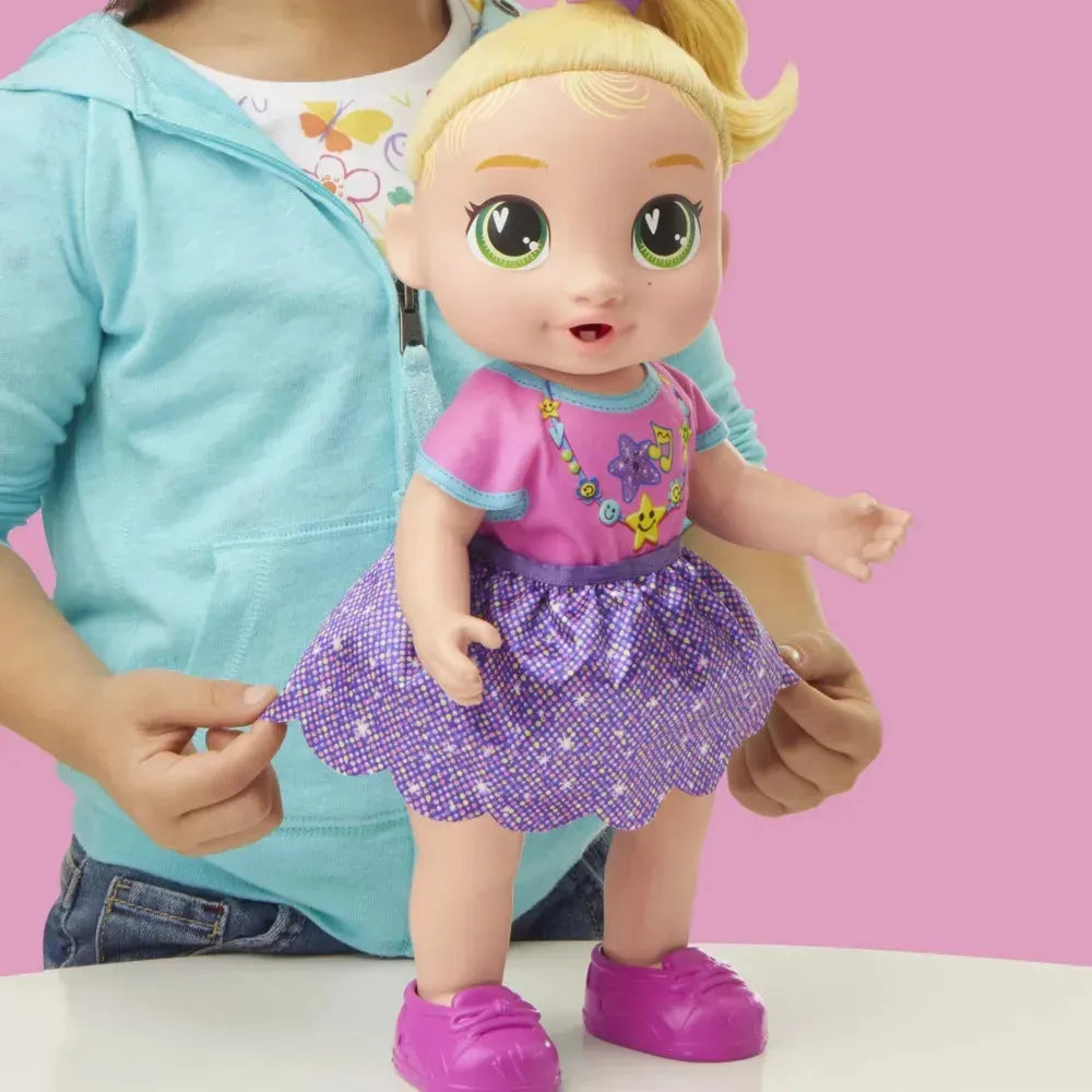 73 - Boneca Baby Alive Baby Grows Up, LaLa Googoo - Cabelos Loiros, Brinquedo Interativo, 35 cm - A partir de 3 Anos