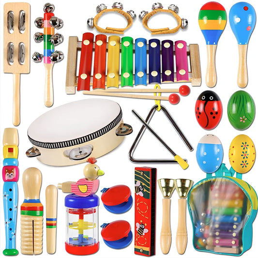 Camewin Conjunto Instrumentos Musicais Percussão De Crianças Colorido