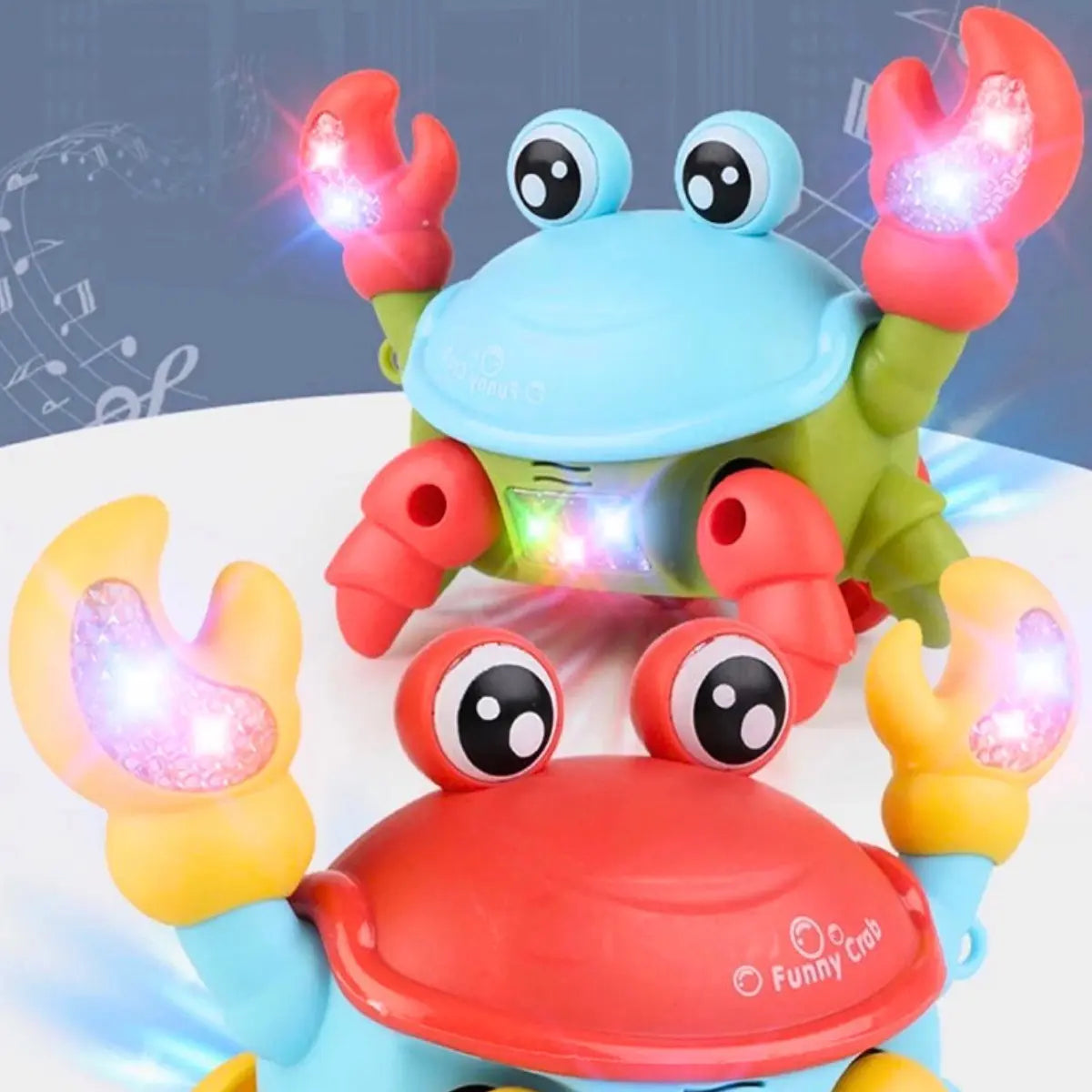68 - Caranguejo Brinquedo Fujão Sensor Dança E Som Eletrônico Top