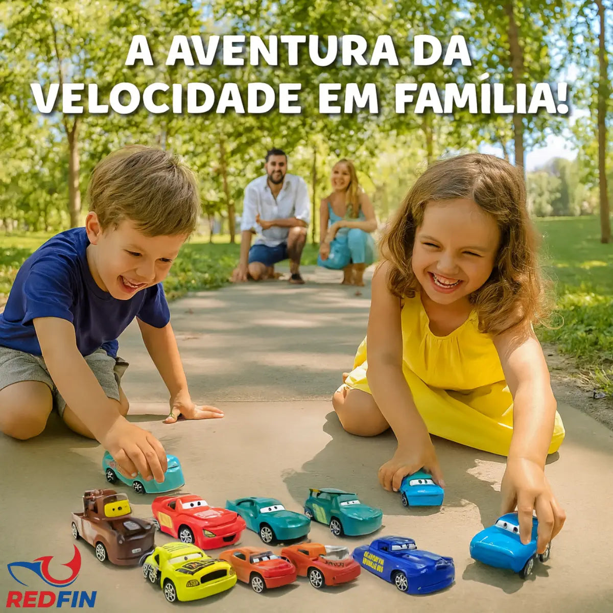 70 - Kit 8 Carrinhos Fricção Filme Carros 3 Redfin Relâmpago Mcqueen Cor Colorido