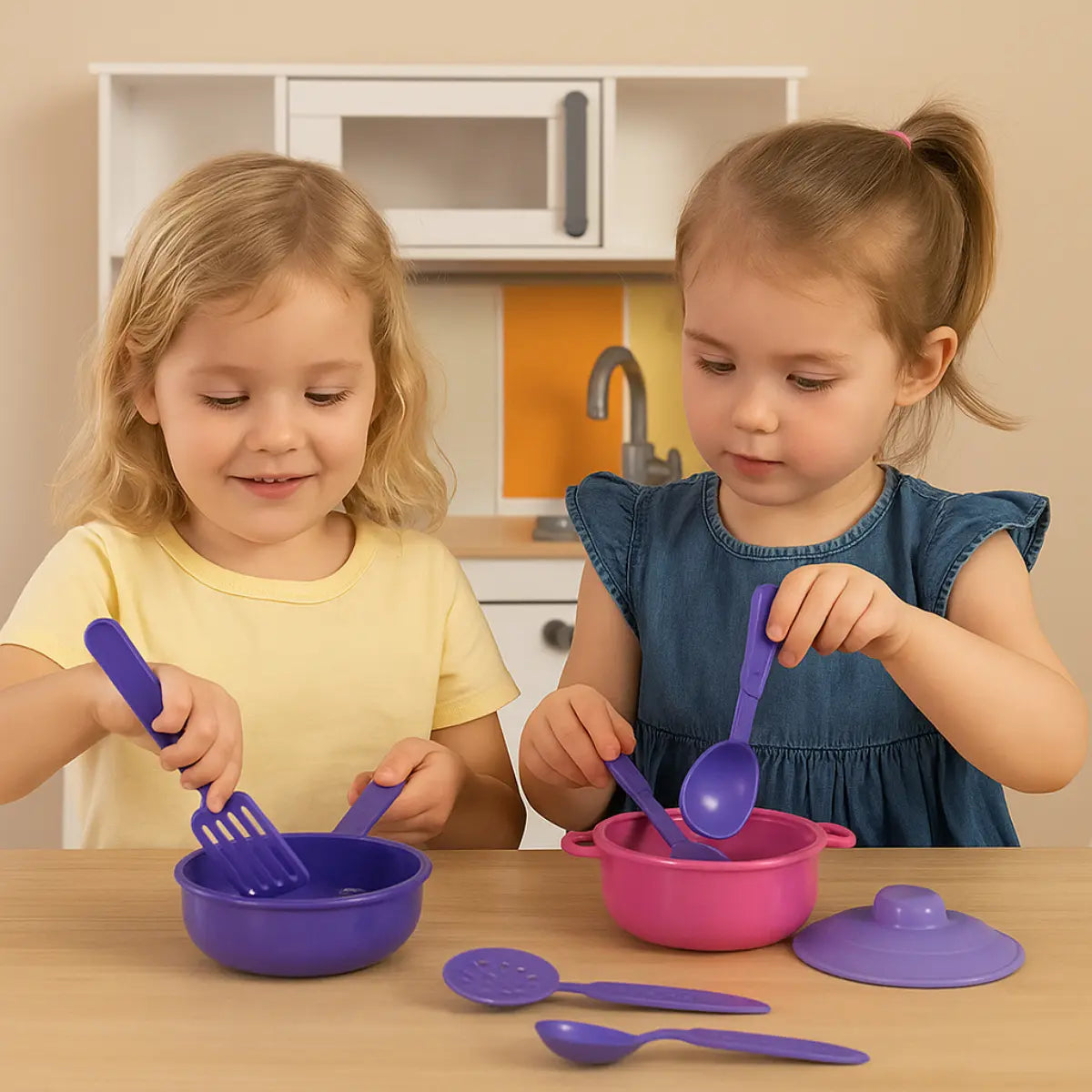 72 - Kit Cozinha Brinquedo Infantil 31 Pçs Panelinhas Acessórios